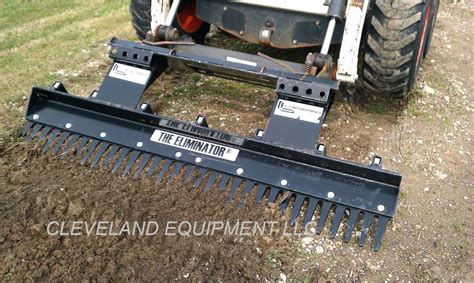 eliminator rake for skid steer|bobcat eliminator rake.